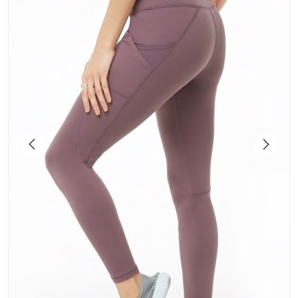 Purple Amethyst Active Leggings w/ Side Pockets M - Picture 2 of 4